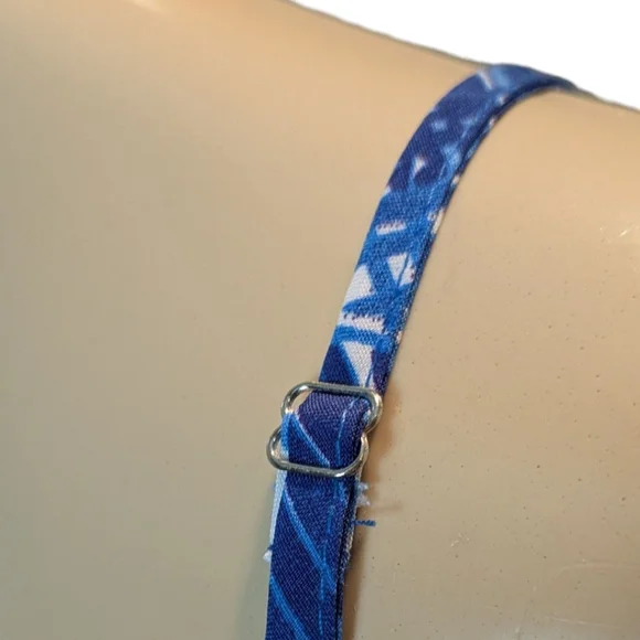 Hawaiianize Blue Tropical Print Cotton Maxi Dress Women's Large NWT - Picture 10 of 17